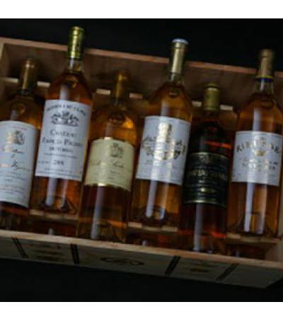 Sauternes 1ers crus classés tasting case 2001